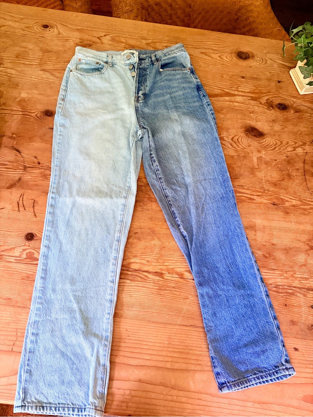 PacSun Two-Tone Dad Jeans Size 28